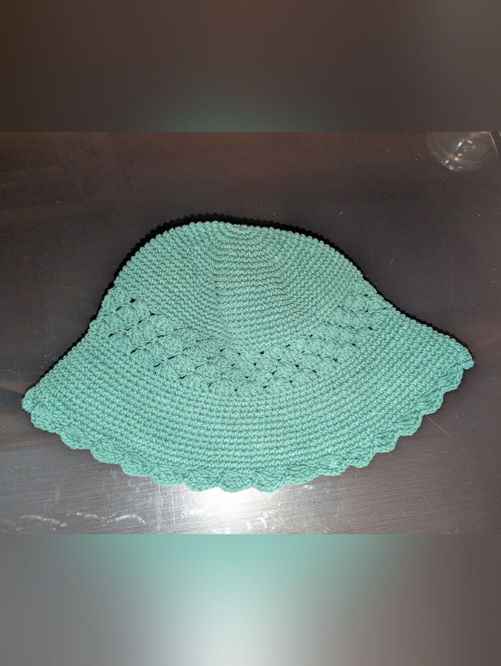 Eastwinds Trading Company Vintage Cotton Knit Bucket Hat Boho Cute - Picture 1 of 7